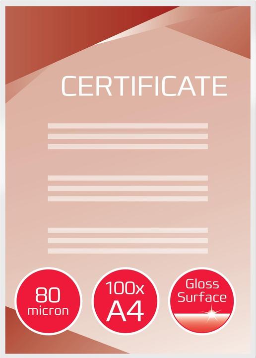 Produktbild GBC Laminierfolie (A4, 100 Stück, 80 µm)