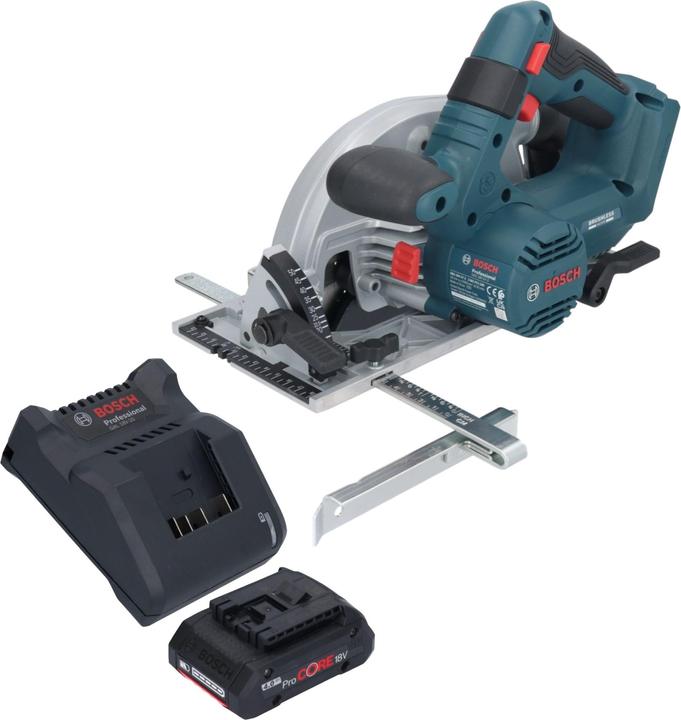 1,0 x 20 mm, 24 ( 2 608 837 685 ), 1x Bosch GKS 18V-57-2 Professionele accu-handcirkelzaag, 1x Bosch GBA 18 V 4,0 Ah ProCORE inschuifaccu, 1x Bosch GAL 18V-20 acculader, 1x cirkelzaagblad, Standaard voor hout, 165 x 1,5
