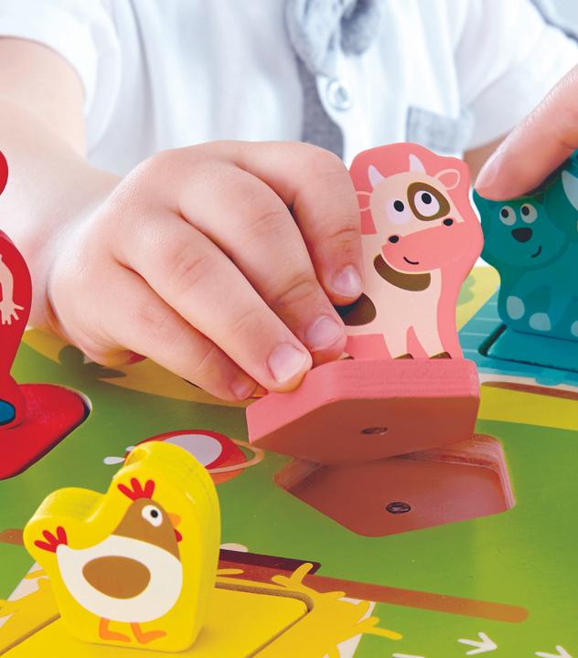 Produktbild Hape Bauernhof-Geräusche-Puzzle (6 Teile)