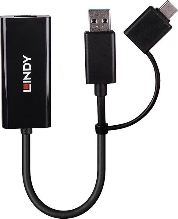Actual product image Lindy USB 3.2 Gen 1 Gigabit (USB, RJ45 Gigabit Ethernet (1x))