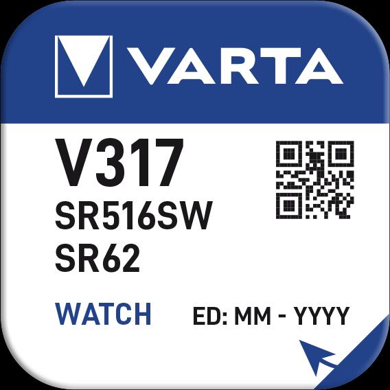 Produktbild Varta Knopfzelle V317 (1 Stk., SR62, 10.50 mAh)
