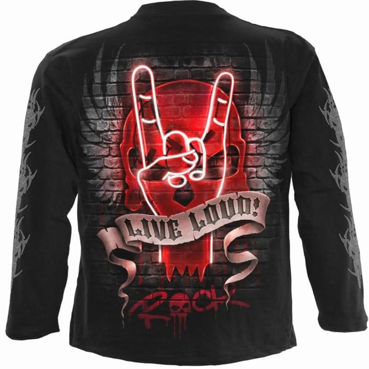 Immagine prodotto Spiral Live Loud Maglietta Manica Lunga Adulto Unisex (M)
