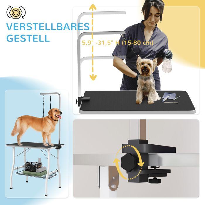 Produktbild Swisshandel24 Hundepflegetisch, höhenverstellbar Trimmtisch für Hunde, klappbar Schertisch (Hund)