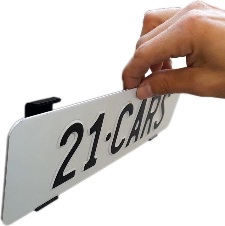 Produktbild 21cars Klick Kennzeichenhalter Langformat (Front + Heck, Langformat)