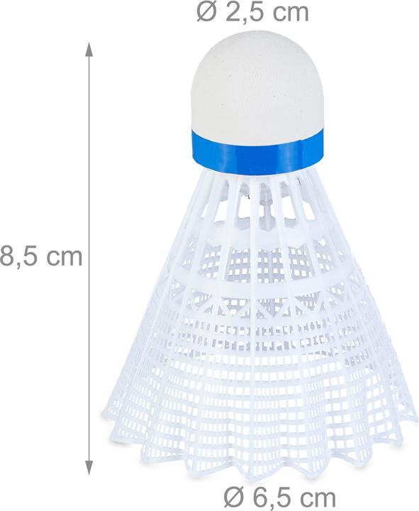 Actual product image Relaxdays 12x shuttlecock