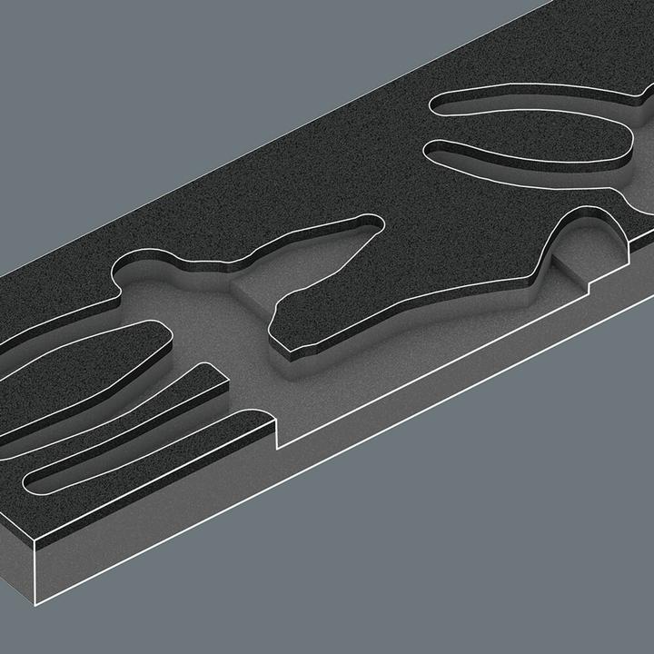 Produktbild Wera 9880 Schaumstoffeinlage KNIPEX Zangen Set 1