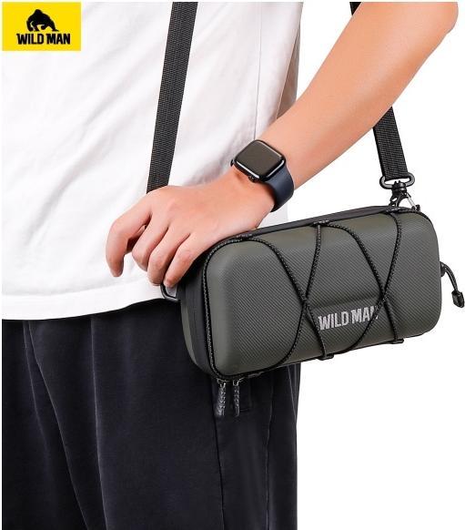 Actual product image Wildman Etui/uchwyt rowerowy GD8 sakwa na kierownicę zielone/green (Luggage carrier bag)