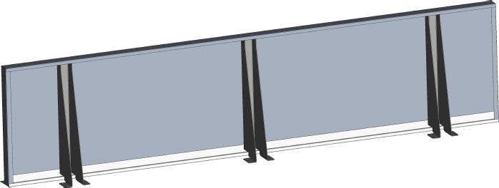 Actual product image Gastro Hero Wandbord Eco (200 x 40 x 65 cm)