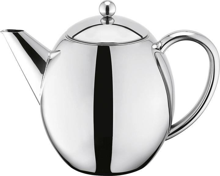 Productafbeelding Weis Theepot roestvrij staal dubbelwandig met filter 1,2 liter (1.20 l)