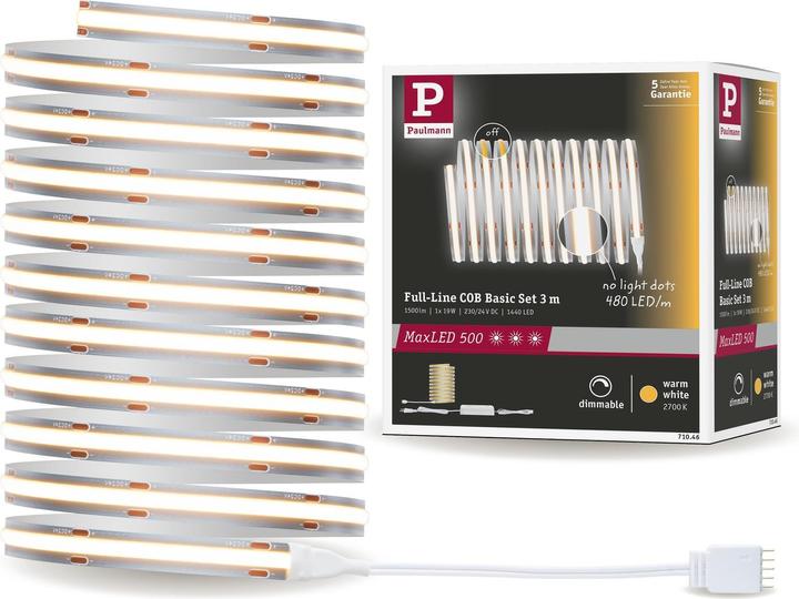 Produktbild Paulmann MaxLED 500 Full-Line COB Stripe Set (Warmweiss, 300 cm, Indoor)