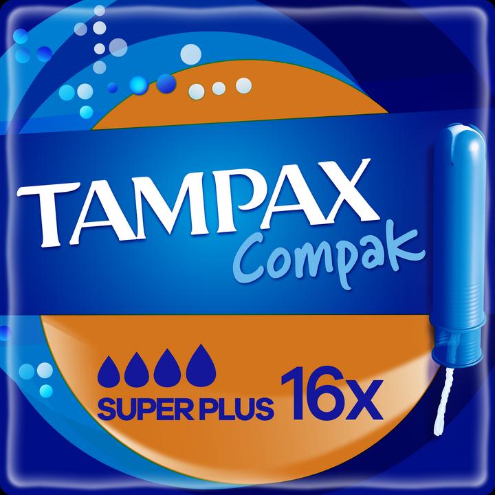Tampax Compak Super Plus Tampons - 16 tampons (16 x)