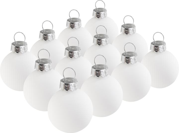 Produktbild VBS Weihnachtskugeln "Mini" aus Kunststoff, Ø 3 cm (12 -teilig)