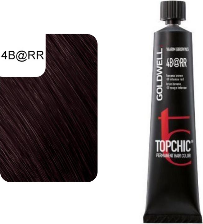 Actual product image Goldwell Topchic Elumenated (4B@RR - havana brown elumenated intense red)