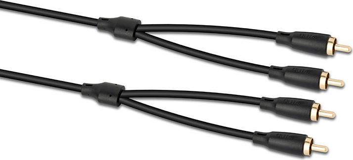 Actual product image QED Connect Cable 2 X Phono (M) To 2 X Phono (M) 3 metres QE8107 (3 m, Cinch)