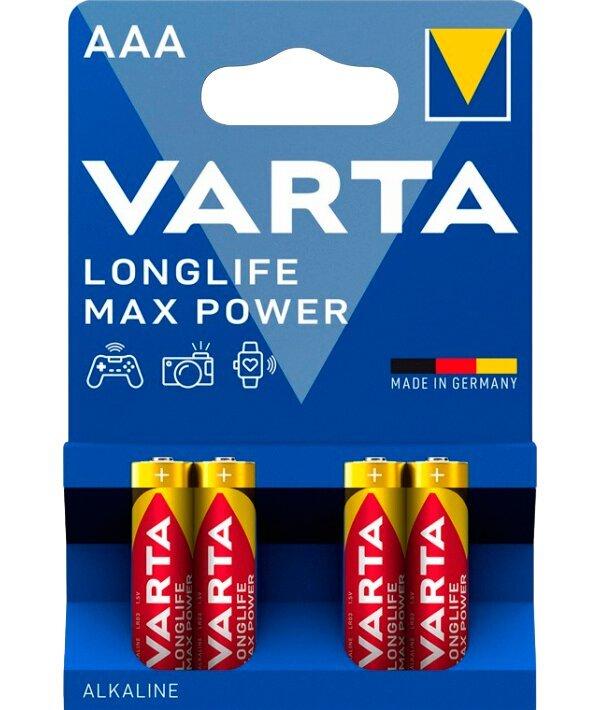 Productafbeelding Varta LONGLIFE Max Power (4 Pcs., AAA, 1260 mAh)