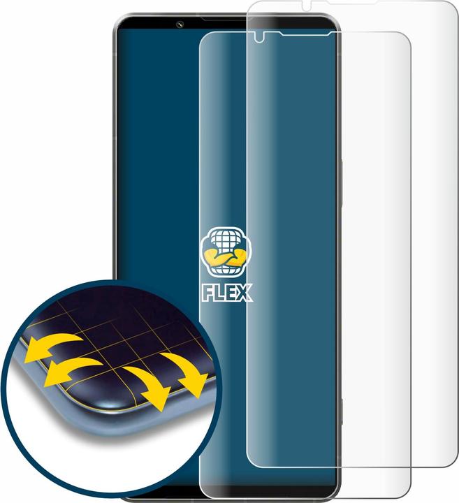 Produktbild BROTECT Fullscreen Schutzfolie Displayschutz Folie Klar Transparent (2 Stück, Sony Xperia 1 VI)