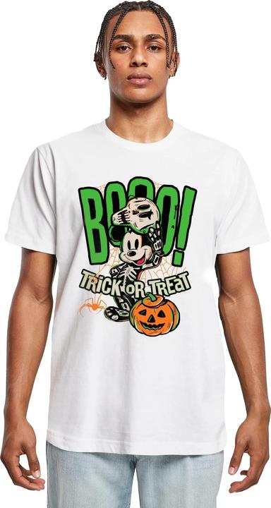 Actual product image Disney Mens Boo Trick Or Treat Mickey Mouse Cotton T-Shirt (3XL)