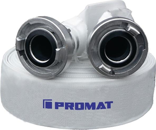 Produktbild Nordwest Bau-/Industrieschlauch ID 75mm L.20m weiÃŸ PROMAT (20 m, 78 mm)