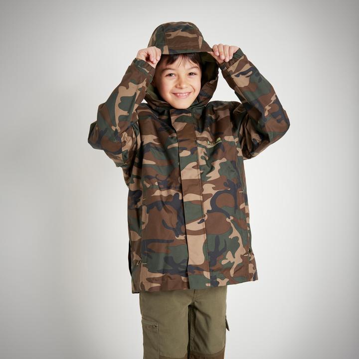 Actual product image Solognac Jacket Woodland 100 warm children (140)