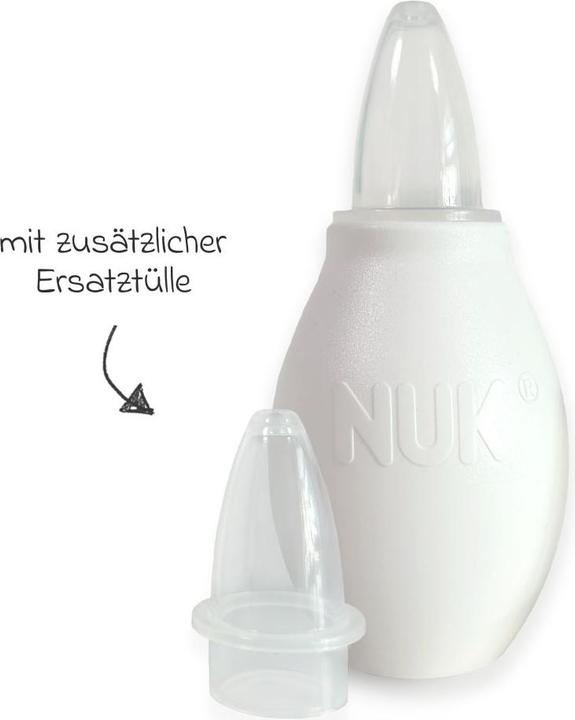 Image du produit NUK Aspirateur nasal, pour aspirer en douceur et en toute sécurité le nez des bébés enrhumés
