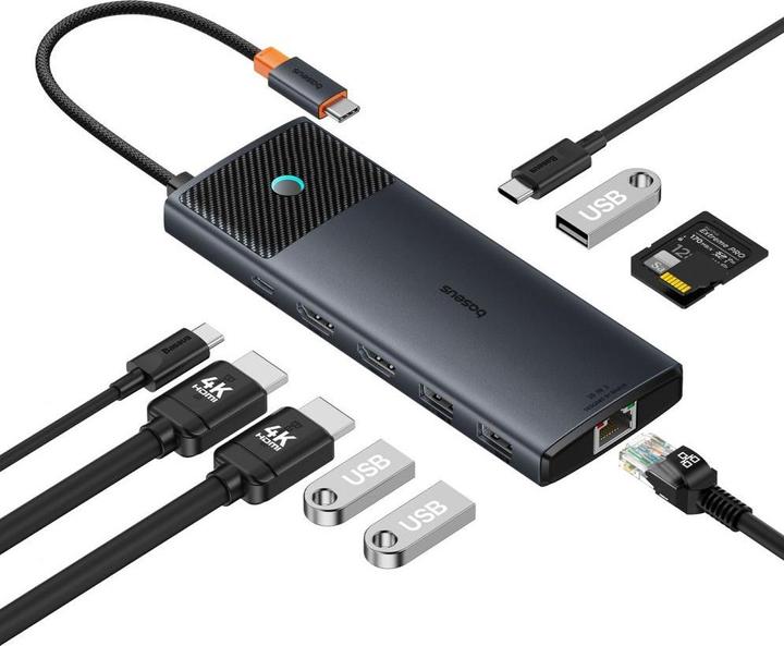Image du produit Baseus USB-C Hub (USB-C, 9 Ports)