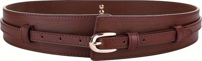 Produktbild Only-Bags.Store Schicker breiter Gürtel aus echtem Kunstleder - vielseitig einsetzbar für Casual, Formales und
