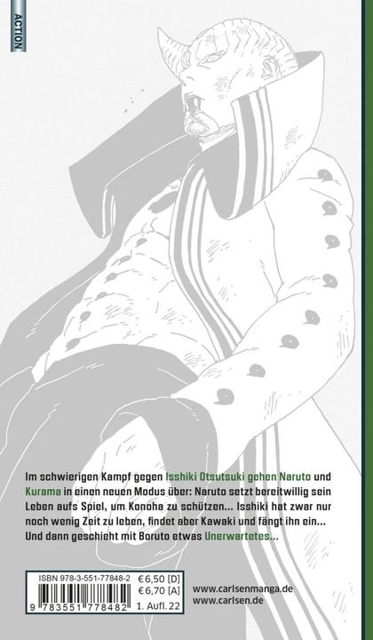 Actual product image Boruto - Naruto the next Generation 14 (German, Masashi Kishimoto, Ukyo Kodachi, Mikio Ikemoto, 2022)
