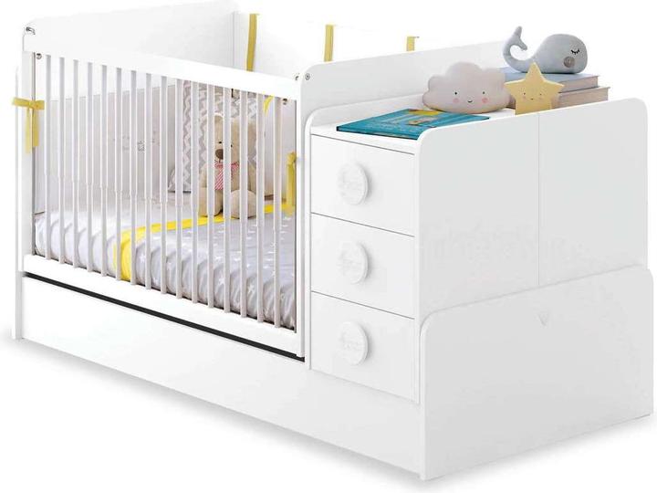 Produktbild Cilek Babybett Baby Cotton Umbaubar Klein (70 x 115 cm)