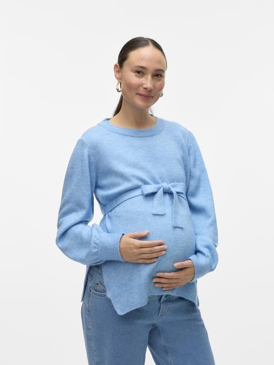 Image du produit Mamalicious Normal geschnitten Rundhals Pullover Gestricktes Oberteil (XL)