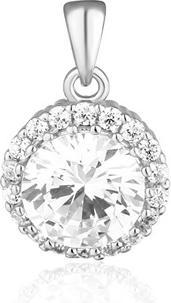 Actual product image JVD Elegant silver pendant with zircons SVLP0620SH2BI00