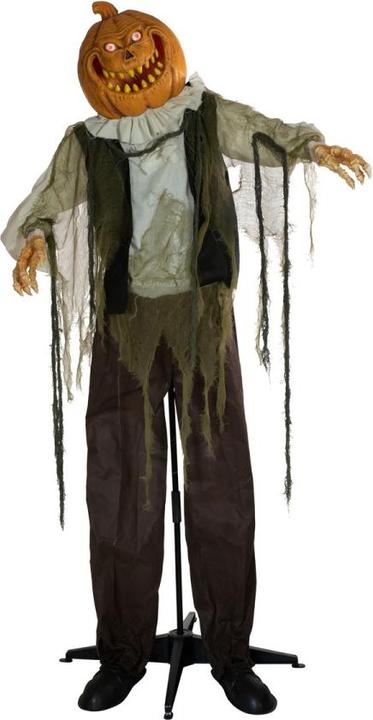 Actual product image Europalms Halloween figure pumpkin man, animated, 170cm