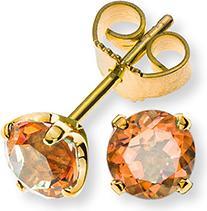 Natsumi Schmuck Ohrstecker 4-Griff Gelbgold 18K/750 2 Citrinen 0.89ct. (750/18 K Gelbgold)