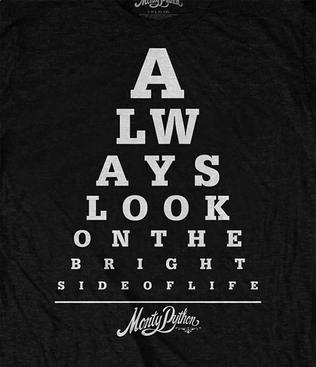 Image du produit Monty Python - T-shirt BRIGHT SIDE EYE TEST - Adulte (XXL)