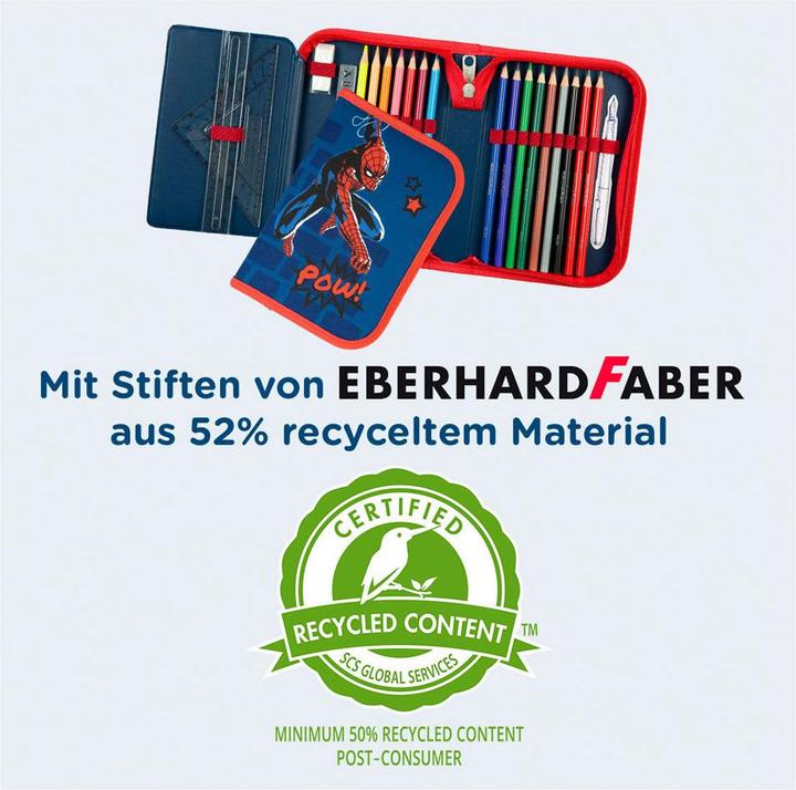Actual product image Scooli Case filled Spider-Man