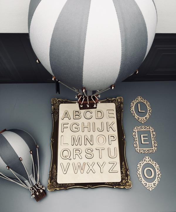 Immagine prodotto Super Balloon Deko Heissluftballon Weiss Dunkelgrau (1 x)