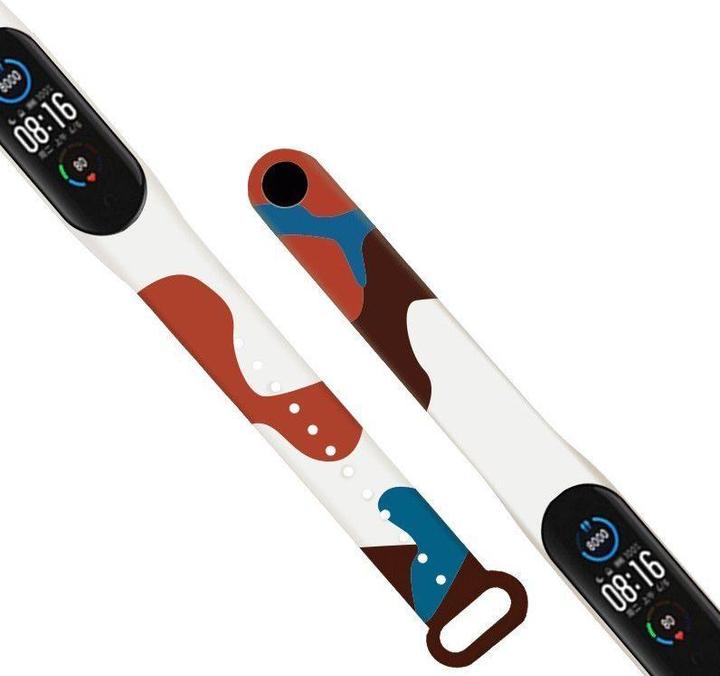 Actual product image Hurtel Strap Moro Wristband for Xiaomi Mi Band 4 / Mi Band 3 Silicone Strap Camo Watch Bracelet (8) (Plastic)