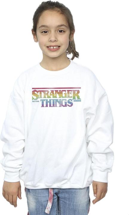Immagine prodotto Netflix Stranger Things Rainbow Dot Logo Felpa Ragazze (140, 146)