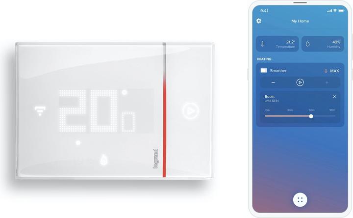 Actual product image Legrand Smarther 2 room thermostat