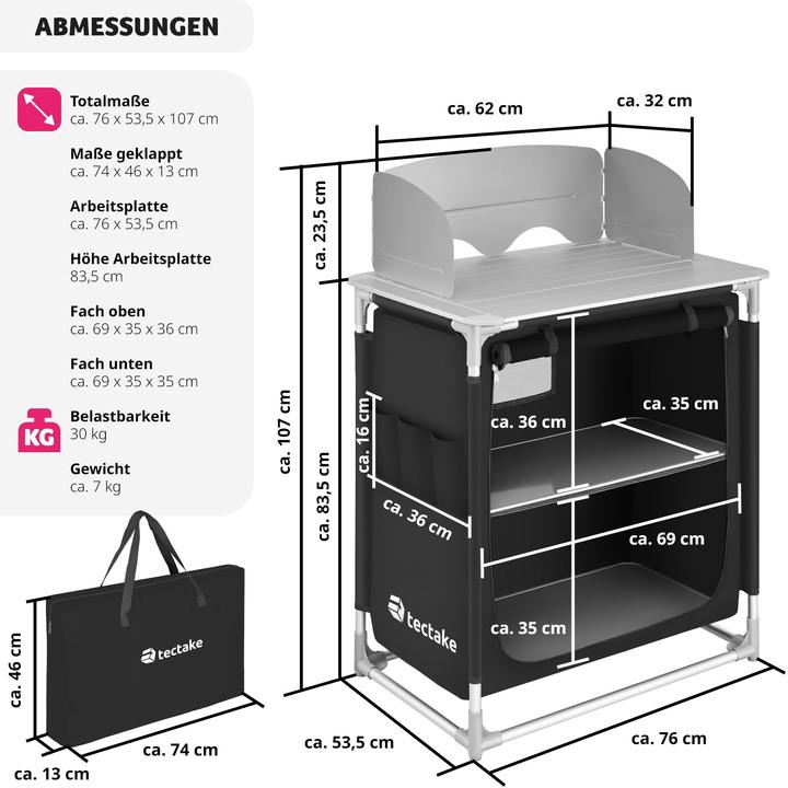 Produktbild tectake Campingküche