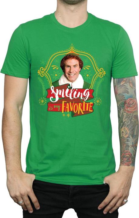 Actual product image Elf Mens Buddy Smiling T-Shirt (XXL)