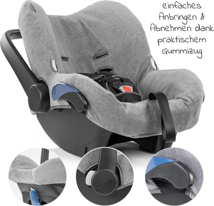 Produktbild Zamboo Sommerbezüge & Sitzeinlagen Sommerbezug für Babyschale Maxi-Cosi Citi - Grau