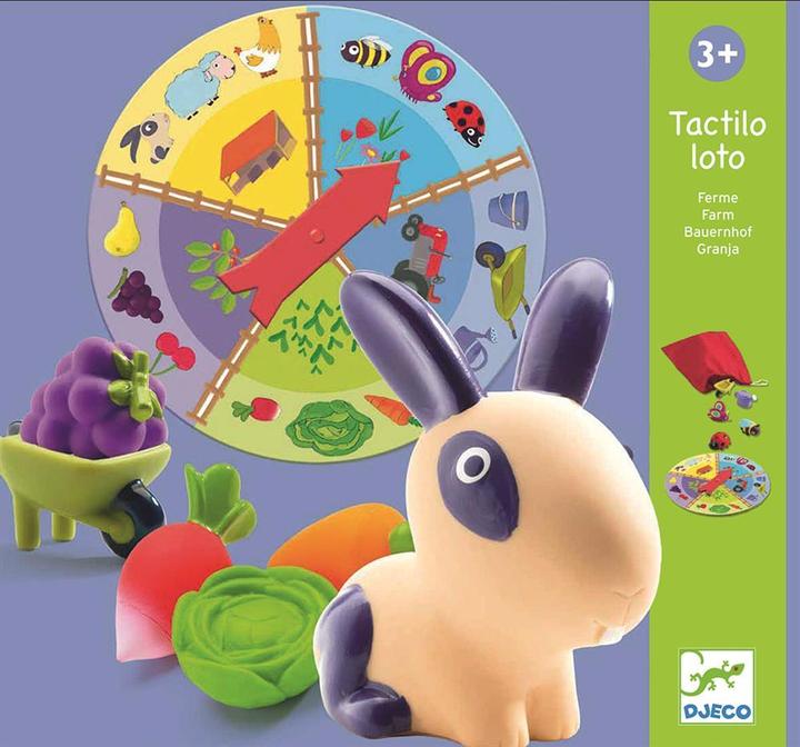 Actual product image Djeco Tactilo Lotto Farm (German, French, Italian, English)
