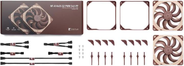 Produktbild Noctua NF-A14x25 G2 PWM Sx2-PP (140 mm, 2 x)