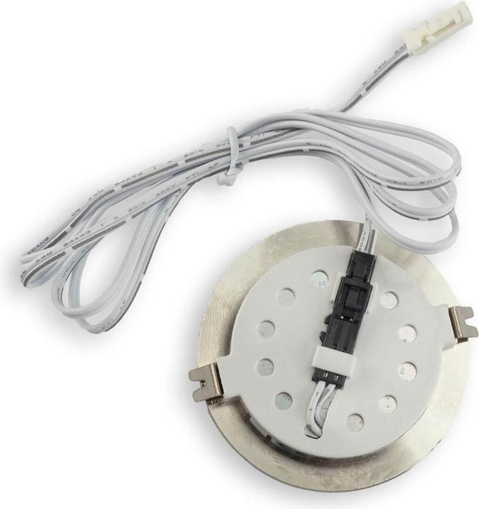 Image du produit Isoled Spot encastrable LED pour meuble MiniAMP argent, 2W, 24V DC blanc chaud 3000K, dimmable