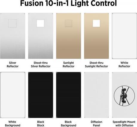 Immagine prodotto Westcott Sistema di controllo della luce Fusion 10 in 1 di Sal Cincotta (120 cm, 180 cm)