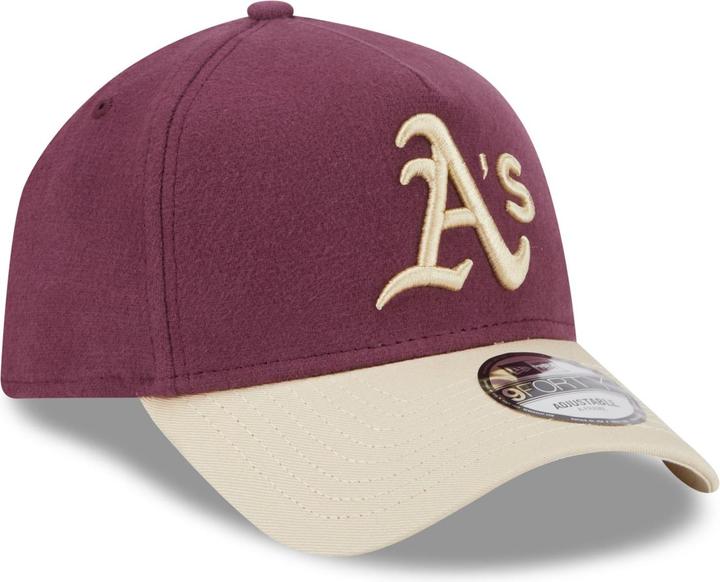 Produktbild New Era A-Frame 9Forty Cap MOLESKIN Oakland Athletics maroon (One Size)