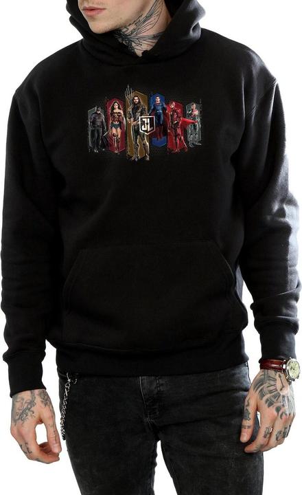Produktbild Justice League Movie Team Hexagons Kapuzenpullover (M)