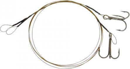 Image du produit Stucki Fishing Bas de ligne en acier monté avec triplet 40cm