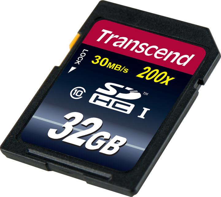 Image du produit Transcend SDHC 200x (32 Go, SDHC, U1, UHS-I)