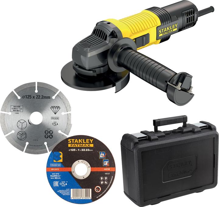 Actual product image Stanley fmeg220ka-qs Angle Grinder Electric to Wire 850 W (125 mm)